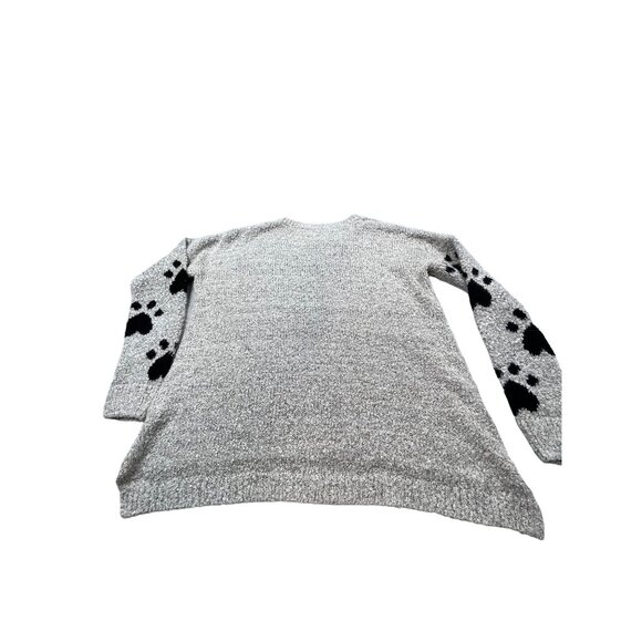 Black Cat Knit Sweater By Poof Excellence - Womens Small Acrylic/Polyester Blend - Picture 2 of 11